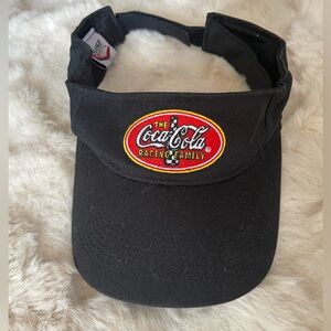 Coca-Cola Racing Family Black Visor with Red Logo NASCAR
